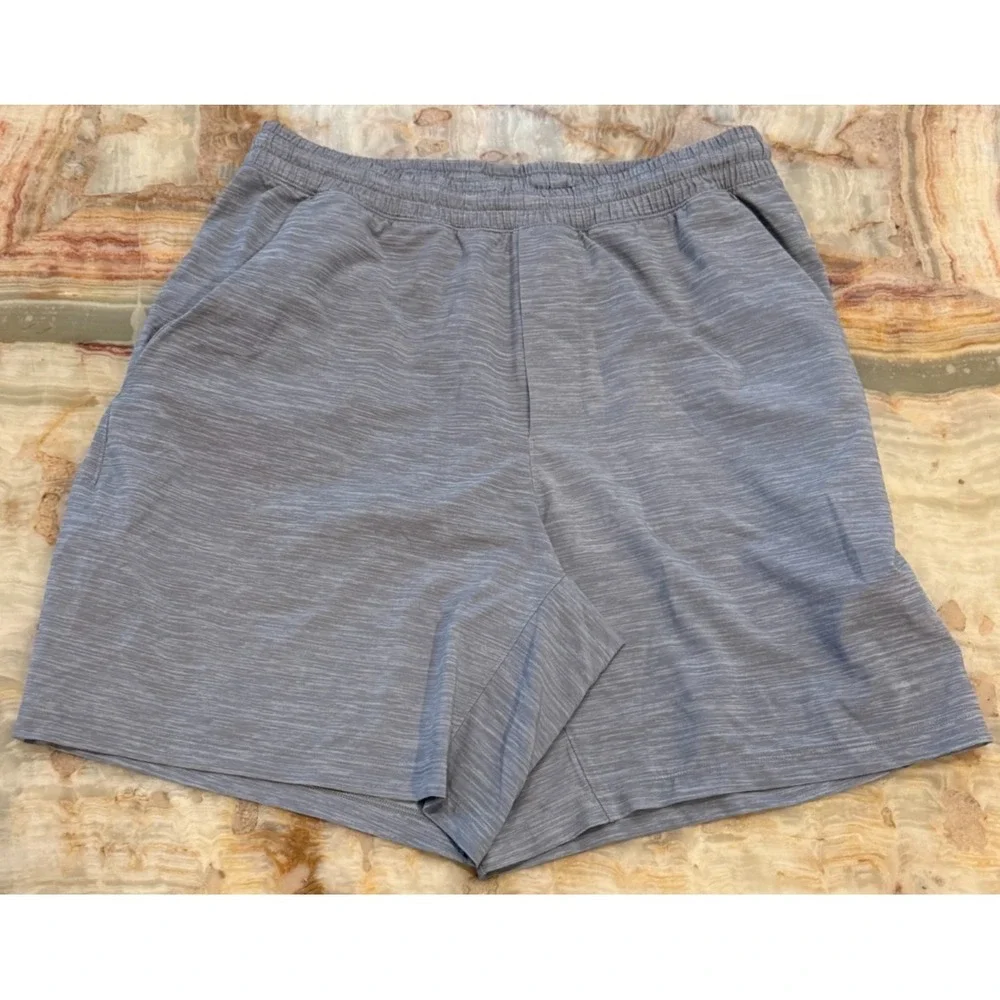 Lululemon Men's‎ Pace Breaker Shorts Gray Linerless Lightweight Gym Drawstring M